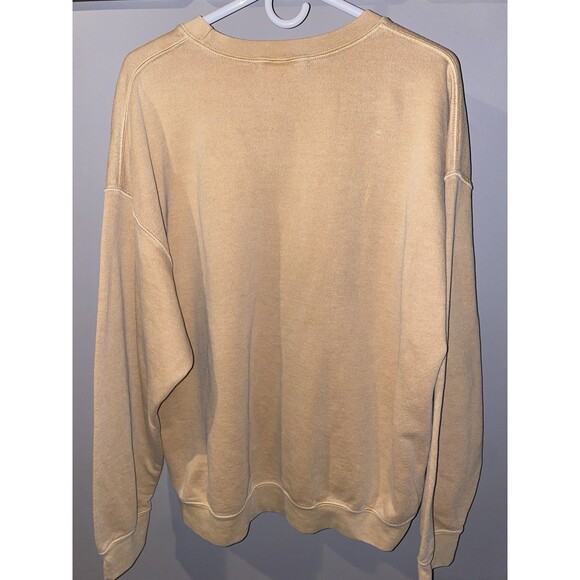 Urban Outfitters Project RETRO TRIPPY Yellow Mushroom Graphic Sweatshirt L/XL - Picture 2 of 7